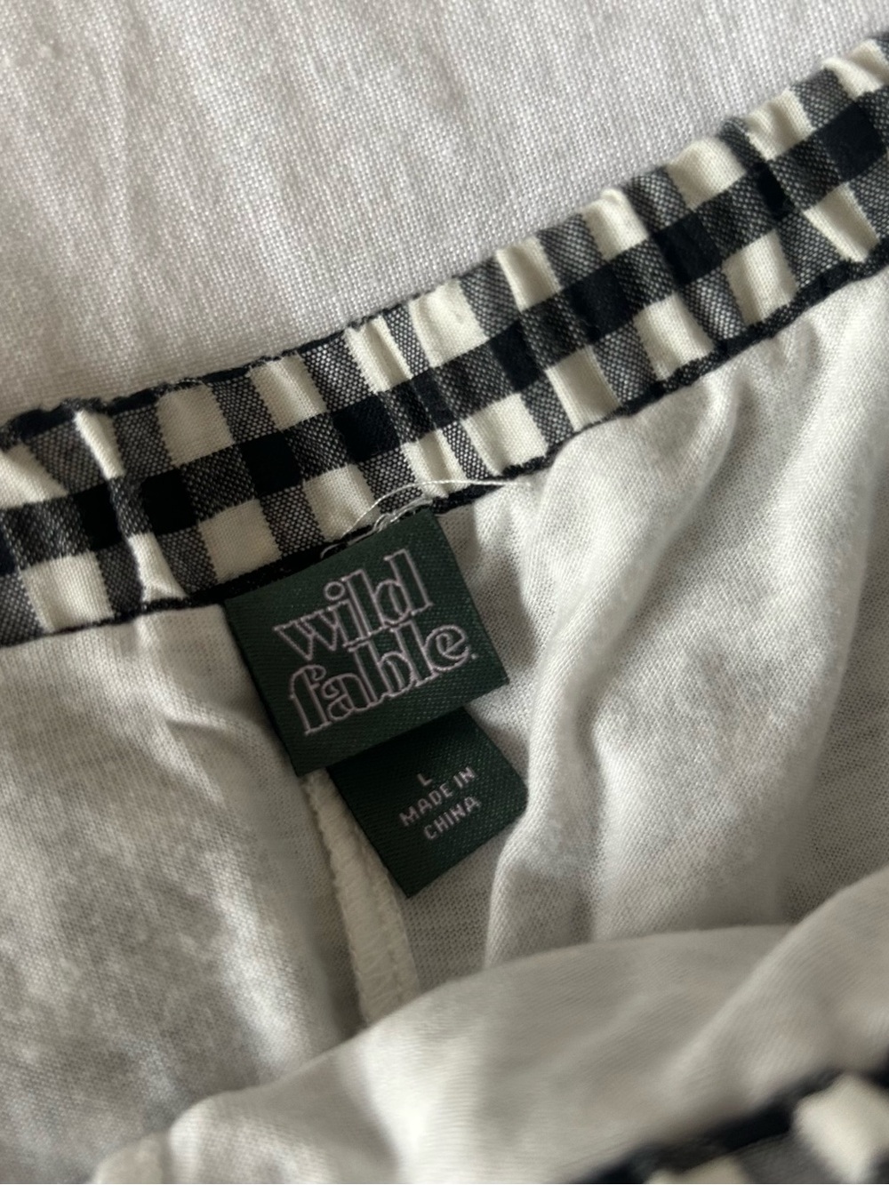 Wild Fable Black Gingham Tiered Mini Skort - Picture 5 of 5